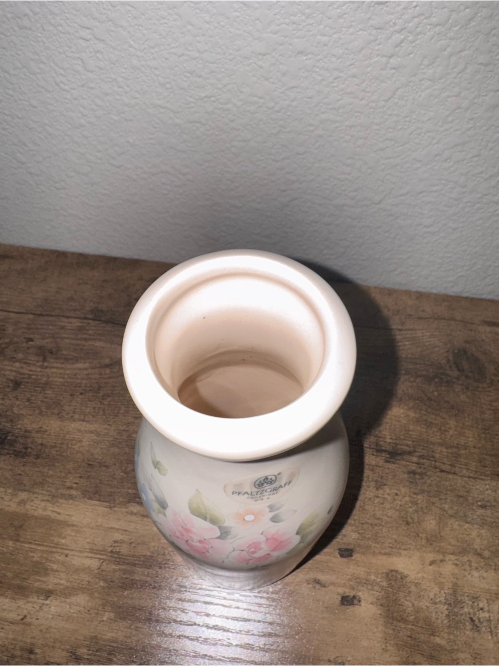 Vintage Pfaltzgraff USA Floral Milk Bottle Vase - Picture 11 of 13